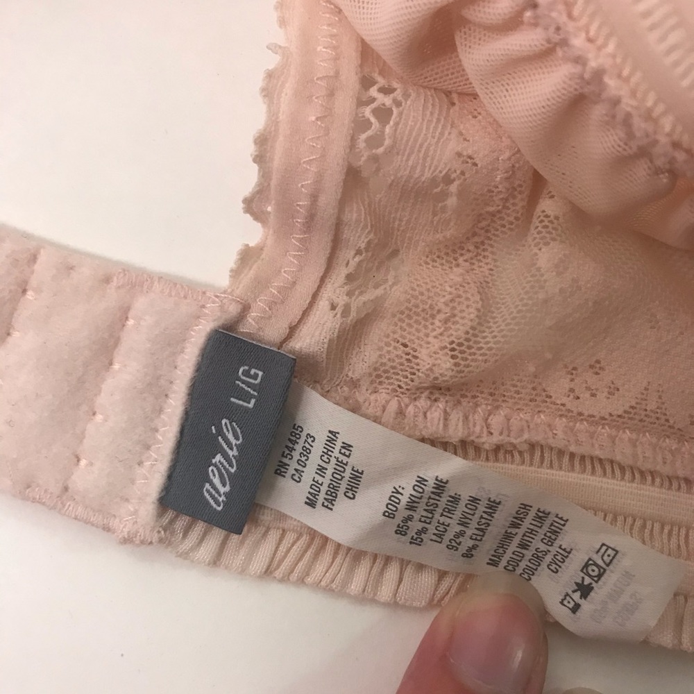 Aerie Lace Bralette in Soft Pink - Picture 2 of 2